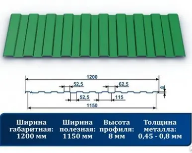 фото Профнастил С-8 6002 зеленая трава