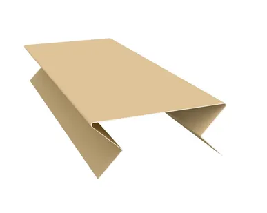 фото Планка угла внешнего составная нижняя 0,45 PE с пленкой RAL 1014 слоновая кость