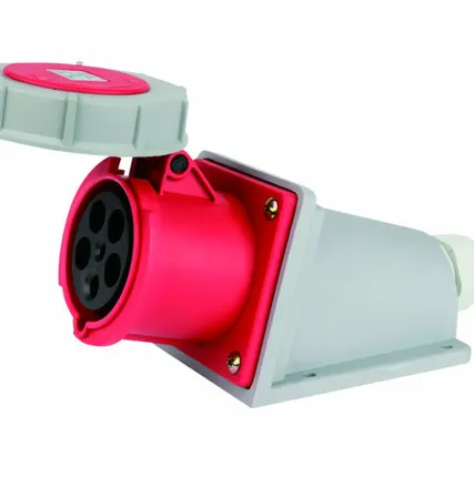 Фото №0 DEKraft Розетка стац. 3Р+РЕ+N 63А 380В IP67 РС-103