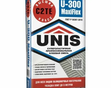 фото Клей для плитки Юнис MaxiFlex U-300 25 кг