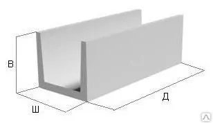 Фото №0 Лотки теплотрасс Л5д-8 (720*780*680)