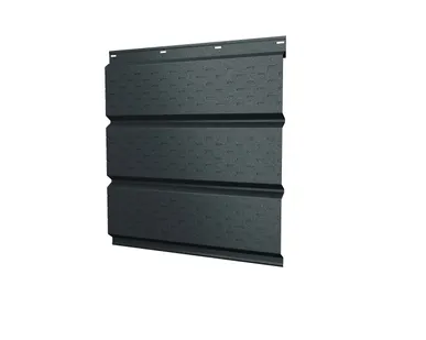 фото Софит металлический полная перфорация 0,5 Velur с пленкой RAL 7016