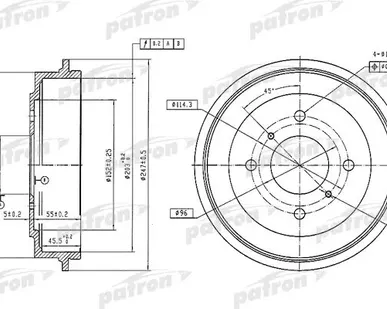 фото PDR1256 Барабан тормозной