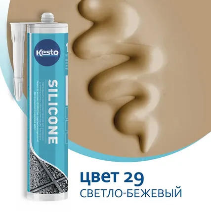 Фото №0 Kesto Санитарный силикон св.бежевый №29 350мл (79827)