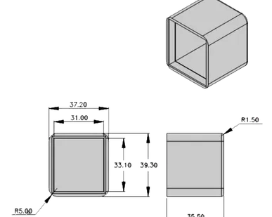 фото Заглушка на торец для С-рельс H-C3009 (H-CO7)