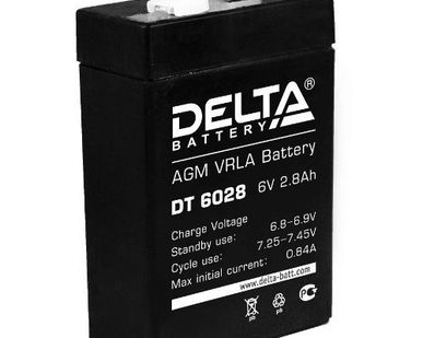 фото Аккумулятор 6V 2.8Ah