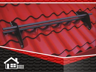 Фото №0 Установка снегозадержателей на металлочерепицу