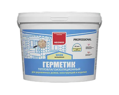 фото Строительный герметик Neomid Professional медовый, ведро 3 кг