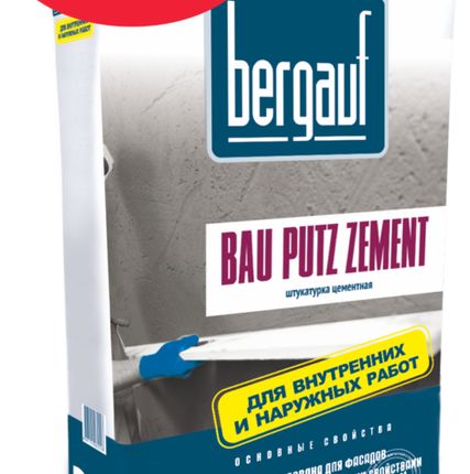 Фото №0 Штукатурка Bergauf Bau Putz Zement 25 кг