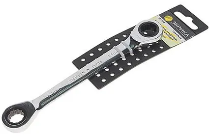 Фото №0 Ключ накидной 12х13мм трещоточный ЭВРИКА 71213