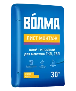 фото Смесь монтажная "Волма-Лист Монтаж" 30кг