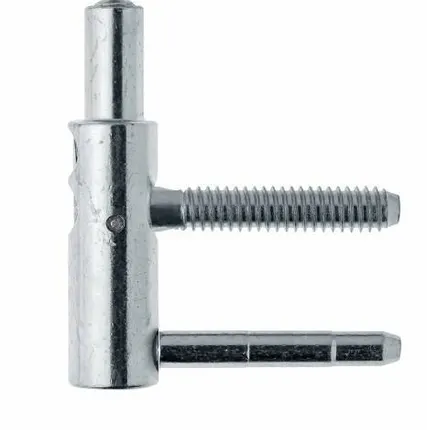 Фото №0 Петля ввертная, 4-штыревая, 3D, рамная часть, диаметр 20 мм, сталь, оцинкованный