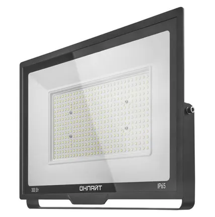 Фото №0 прожектор светодиодный ОНЛАЙТ 300Вт 6500К IP65 LED черный