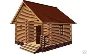 Фото №0 Срубы бань с рубленными фронтонами