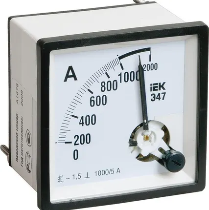 Фото №0 Амперметр Э47 72х72мм 300/5А кл. точн. 1.5 ИЭК IPA10-6-0300-E