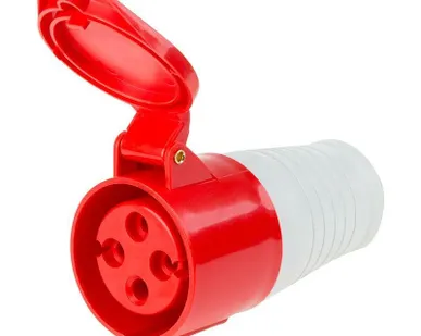 фото Розетка 224 переносная 3Р+РЕ 32А 380В IP44 Rexant 11-8922