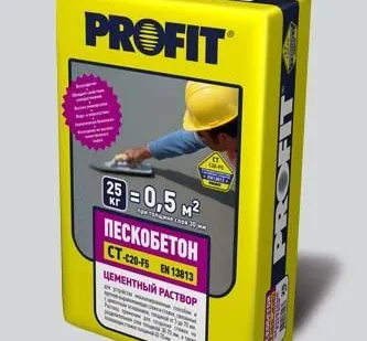 фото Пескобетон Profit 25 кг