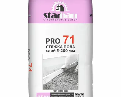 фото Стяжка для пола StarBau PRO 71 5-200мм 25кг