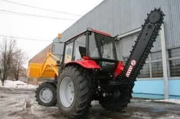 фото Трактор Модель трактора: МТЗ 82.1 Глубина грунтореза: до 1,7м Ширина грунтореза: 100мм и 200мм