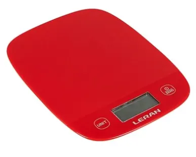 фото Весы кухонные Leran eks simple line red