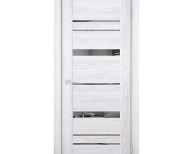 фото дверь межкомнатная со стеклом бизнес парк crystal 10, ясень ривьера айс, 700*2000мм.