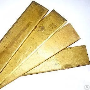 фото Полоса латунная 5.0 мм марка Л63 ЛС59-1 Л68 ЛС63-3 ГОСТ 2208-2007 931-90