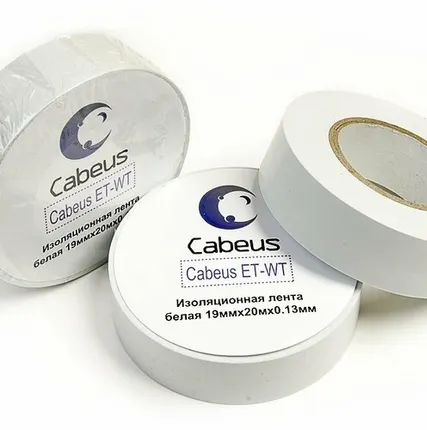 Фото №0 Лента изоляционная CABEUS ET-WT (7414c)