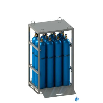Фото №0 Моноблок газовый на 12 баллонов МБ-12-50-200 для кислорода