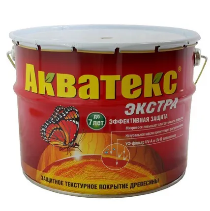 Фото №0 Пропитка для дерева Акватекс-экстра 3л красное дерево