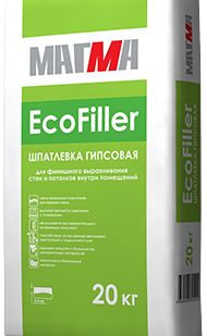 фото Шпатлёвка гипсовая «EcoFiller» 20кг.