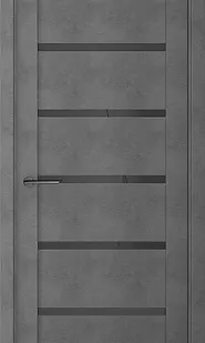 фото Межкомнатные двери ALBERO ВЕНА Бетон Темный/графит