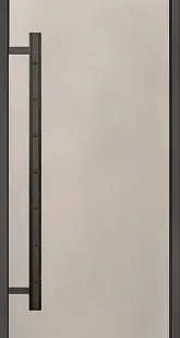 фото Дверь для хаммам Harvia LEGEND 9х19 (сатин, черная коробка алюминий), DA91905L
