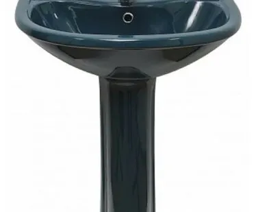 фото Раковина с пьедесталом Оскольская Керамика Престиж Стандарт 63 45125100102 зеленый