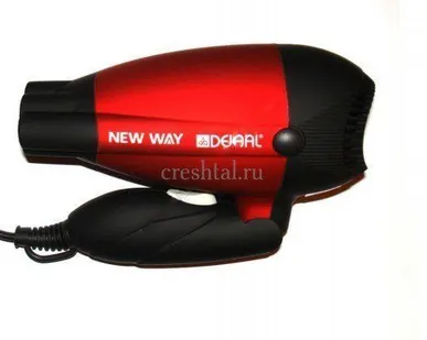 фото Фен DEWAL дорожный New Way, красный 1000Вт 03-5512