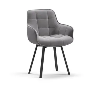 фото Стул Спин Velutto серый, черный