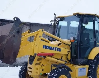 фото Аренда экскаватора-погрузчика Komatsu WB93R, Москва