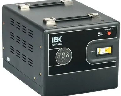 фото Стабилизатор напряжения 1ф 3кВА HUB переносной IEK IVS21-1-003-13