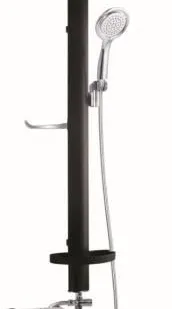 фото Душевая стойка Golden Frog 115х50 RAV 801 A со смесителем чёрная