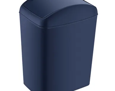 фото контейнер для мусора TURAN Soft Night blue 5л прямоугольный пластик синий