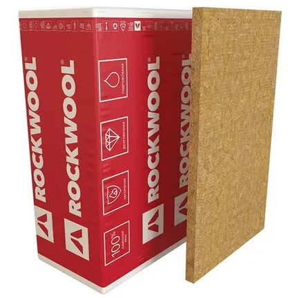 Фото №0 Утеплитель Роквул "Венти Баттс Оптима" 1000x600x50 мм, (80 кг/м3) 8 шт/уп. (4,8 м2) (0,24 м3)