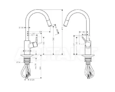 фото Hansgrohe Talis S Variarc 14872000 смеситель для кухни