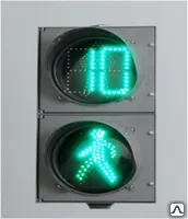 фото Светофор светодиодный пешеходный анимированный с отсчетом времени 300 мм