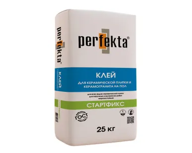 фото Клей для керамической плитки и укладки керамогранита на пол "Стартфикс"