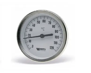 фото Термометр Watts от 0 до +120℃ 1/2 тыловой с погружной гильзой, 10005800