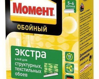фото Клей обойный &quot;МОМЕНТ&quot; Экстра 250г (5-6рул.) 1/24 Германия
