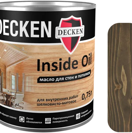 Фото №0 Масло для стен и потолков Decken Insidе Oil дуб антик 0,75 л