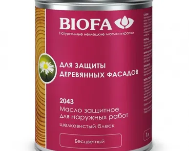 фото Масло для наружных работ Biofa, 10 л = 150 м2
