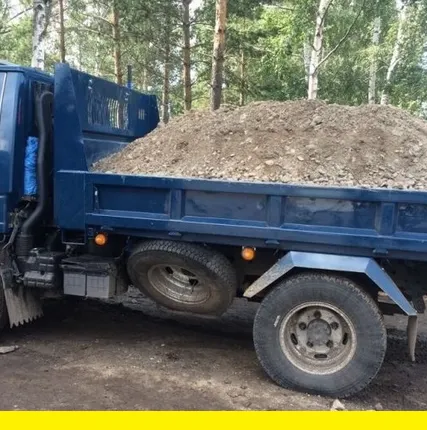 Фото №1 Песок серый-желтый, Пгс, Щебень, Отсев, Гравий, Земля, торф