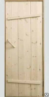 Фото №0 Деревянная дверь банная из массива сосны