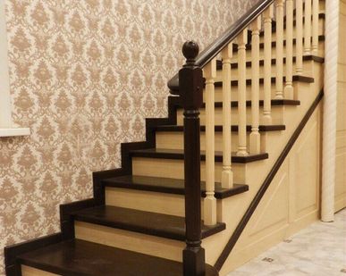 фото Изготовление лестницы из сосны, бука, ясеня, дуба